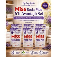 Miss Soda Plus Çamaşır Sodası 500 gr Lavanta (6 Lı Set) Toplam 3000 gr