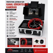 Kanal Makina Kanal Görüntüleme Kamerası 7 Inç Ekran 20 Metre Kablo ile HD Plus Görüntü Sağlar