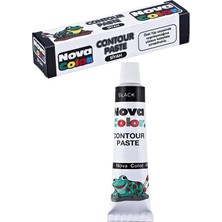 6 Renk 15 ml ve Siyah Kontur Boyası 1 Paket Cam Vitray Boyama Seti Cam Boyama Seti