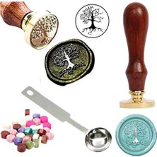 Mektup Damga Mühürü Tree Of Life + 30 Mühür Mumu + Eritme Kaşığı