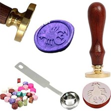 Mektup Damga Mühürü Yengeç Burcu + 30 Mühür Mumu + Eritme Kaşığı