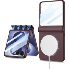 Cepustik Telefon Aksesuarları Galaxy Z Flip 8 Kılıf M-Safe Şarj Özellikli Kıpta Kpt-04 Sert Pc Kılıf
