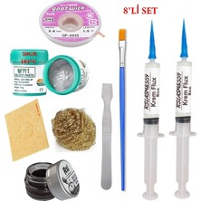 MHM Best Krem Lehim 183°C 50GR Havya Uc Temizleyici Flux Lehim Toplama CP-2015 Lehim Emme Teli Spatula Seti1 TK01
