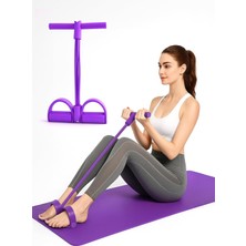4 Lastik Body Trimmer Karın Kol Jimnastik Egzersiz Mekik Çekme Evde Spor Kondisyon Kürek Aleti