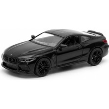 Kinsmart 1:38 Bmw M8 Competition Coupe Çek Bırak Metal Model Araba, Açılabilir Kapılı Spor Ara
