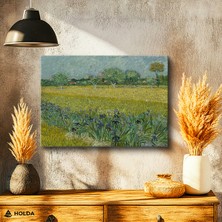 Holda Props Kanvas Tablo Van Gogh Irisler Manzara Tablosu Duvar Dekorasyonu