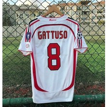 FRAGOLA Milan 2007 Şampiyonlar Ligi Finali Gennaro Gattuso Nostalji Forması (Efsane Milan Kadrosu)