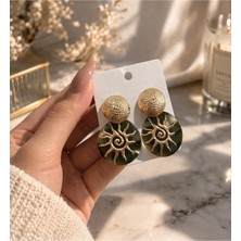 Bymiel Vintage Güneş Motifli Küpe – Şık Tasarım (Kararmaz Alerji Yapmaz 316 Çelik)