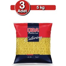 Oba Burgu Makarna 5 kg x 3 Adet | Stoklu Kullanım Paketi