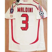 FRAGOLA A.c M.i.l.a.n 2007 Şampiyonlar Ligi Finali Paolo Maldini Nostalji Forması (White)
