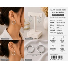Bymiel Kadın 4 cm Büyük Halka Paslanmaz Çelik Küpe