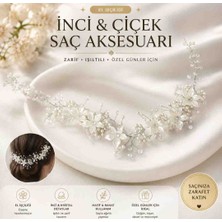 Belirtilmemiş Zeynep Beautly Handmade Inci & Çiçek Detaylı Saç Aksesuarı