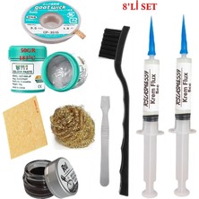 Smnr Best Krem Lehim 183°C 50GR Havya Uc Temizleyici Flux Lehim Toplama Cp-3,5mm Lehim Emme Teli Spatula Seti TK01