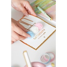 Matt Notebook 3'lü Ponponlu Ataş Seti – 10 cm