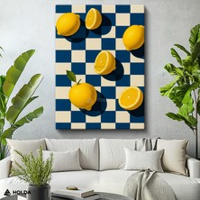Holda Props Kanvas Tablo Limonlar Meyve Tablosu Duvar Dekorasyonu