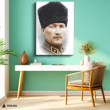 Holda Props Kanvas Tablo Mustafa Kemal Atatürk Portre Tablosu Duvar Dekorasyonu