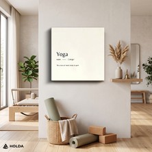 Holda Props Kanvas Tablo Yoga Tanımı Tipografi Tablo Duvar Dekorasyonu