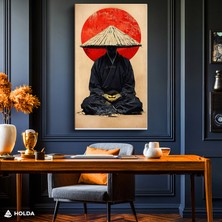 Holda Props Kanvas Tablo Samurai Savaşçı Dekoratif Tablo Duvar Dekorasyonu
