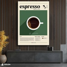 Holda Props Kanvas Tablo Espresso Kahve Mutfak Tablosu Duvar Dekorasyonu