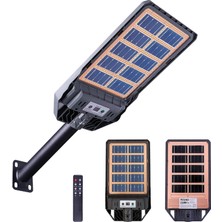 200W Çift Yüzey Şarjlı Güneş Enerjili Ultra Ince LED Sokak Lambası| Su Geçirmez, Sensörlü