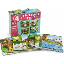 Trend Kapında 3222 Çiftlik Süper Renkli Puzzle 4lü