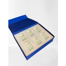 6'li Altın Detaylı Kristal Bardak Seti – Özel Kutulu