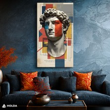Holda Props Kanvas Tablo David Heykeli Soyut Sanat Tablosu Duvar Dekorasyonu
