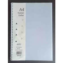 Deftersan A4 Noktalı Defter Plastik Kapak 80 Yaprak 80 Gram