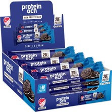 Protein Bar Cookie-Cream Aromalı 50 gr x 12 Adet