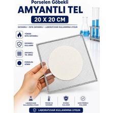 Labolist Porselen Göbekli Amyantlı Tel 20 x 20CM