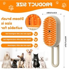 Aesco Buharlı Kedi Fırçası, Su Hazneli Tüy Alma Tarağı, Haki Renk