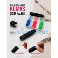Dm Dikişmarket Pudralı Doldurulabilir Kumaş Çizim Kalem Seti