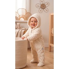 Mini Pakel Kapüşonlu Welsoft Tulum 3-6,6-9,9-12,12-18 Ay Unisex Yenidoğan Bebek Tulum