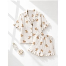 Women's World Askılı Şortlu 2 Li Takım Pijama ve Gecelik Takım