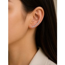 Bymiel Kadın Zirkon Taşlı Ear Cuff Kulak Kıkırdak Küpesi