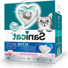 Aesco 10 L Aktif Beyaz Kedi Kumu, Doğal Minerallerle Koku Kontrolü