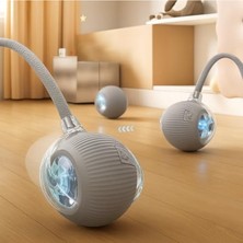 Aesco Otomatik Yuvarlanan Kedi Oyuncağı, LED Işıklı ve Hareketli