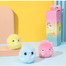 Aesco Dokunmaya Duyarlı Eğlenceli Kedi Oyuncağı, Mavi Peluş Top ile 3 Ses