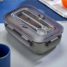 Aesco 2 Bölmeli Bpa Free Beslenme Kutusu, Kaşık ve Çatal Dahil