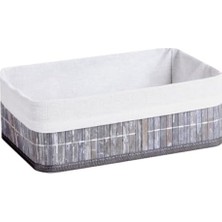 Aesco Büyük Boy Bambu Saklama Kutusu, 33X23X12 cm