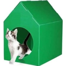 Aesco Katlanabilir Plastik Kedi ve Köpek Evi, Yeşil Renk
