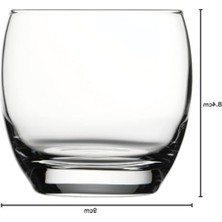 Aesco 6'lı Su Bardağı Seti, 340 Ml, Hediye Kutulu