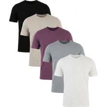 Buratti Pamuklu Regular Fit Bisiklet Yaka 5'li Paket T Shirt Erkek T Shirt 59020204S5