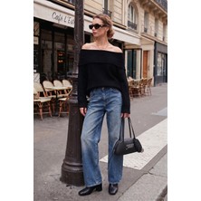 Lela Standart Fit Madonna Yaka Triko Kazak Bayan Kazak 4615216