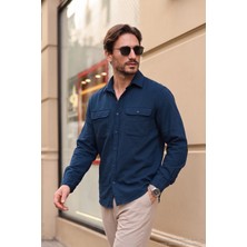 Buratti Pamuklu Çift Cepli Regular Fit Gömlek Erkek Gömlek Cf25w128858