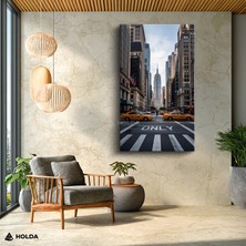 Holda Props Kanvas Tablo New York Sokakları Şehir Mimari Tablo Duvar Dekorasyonu