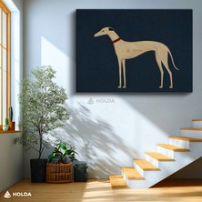 Holda Props Kanvas Tablo Greyhound Köpek Hayvan Tablosu Duvar Dekorasyonu