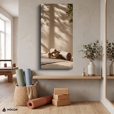 Holda Props Kanvas Tablo Dambıl ve Yoga Matı Spor Tablosu Duvar Dekorasyonu