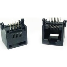 OEM 8P8C RJ45 90C Ethernet Jack Konnektor (5588) Plastic (5 Adet)