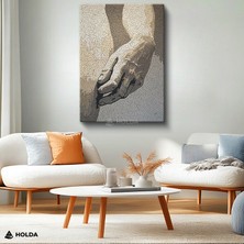 Holda Props Kanvas Tablo El Figürü Sanatsal Tablo Duvar Dekorasyonu